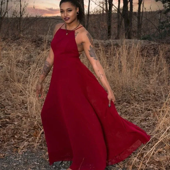 red homecoming dresses lulus Red Satin A-line Sweetheart Backless Homecoming Dresses With Straps, MH555 main image 1